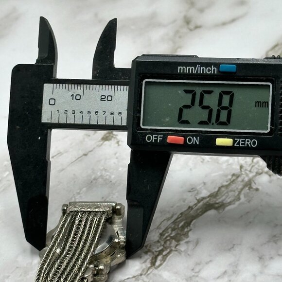 Collezio Watch Women Silver Tone Art Deco Marcasite Multi Chain Band New Battery - Picture 13 of 14